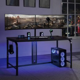 Gaming Desk with Monitor Stand - DesignLab