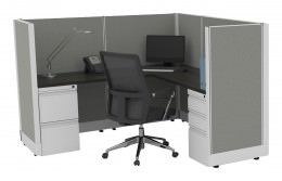 L Shaped Cubicle Workstation - Systems