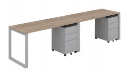 2 Person Workstation Desk - Veloce