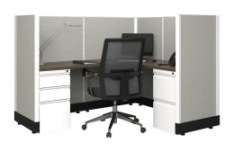 L Shaped Cubicle Workstation - Systems