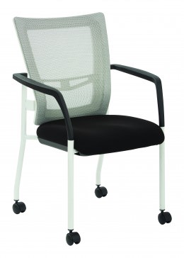 Mesh Back Guest Chair on Wheels - Pro Line II