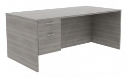 Office Desk with Drawers - Amber