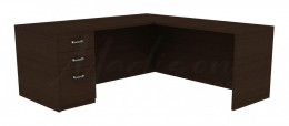 L-Shaped Office Desk - Amber