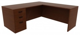 L-Shaped Office Desk - Amber