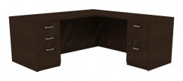 Modern L-Shaped Desk - Amber