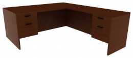 L-Shaped Desk - Amber