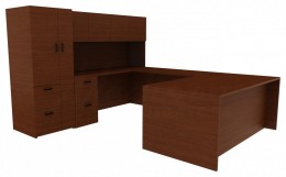 U Shaped Office Desk - Amber