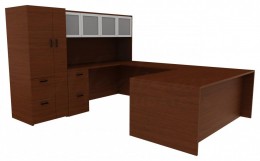 U-Shaped Desk for Home Office - Amber