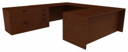 U Shaped Office Desk - Amber