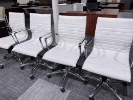 Leather Mid-Back Conference Room Chairs