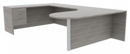 U Shaped Office Desk - Amber