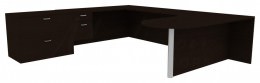 U Shaped Desk - Amber