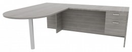 Modern L-Shaped Desk - Amber