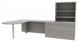 Desk Bookcase Combo - Amber