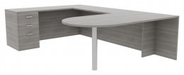 U Shape Desk - Amber