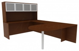 U Shaped Desk - Amber