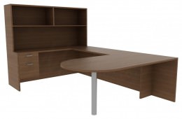 U-Shaped Desk - Amber