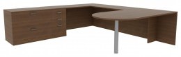 U-Shaped Desk - Amber