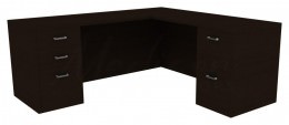 L Shaped Desk - Amber