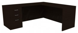 L Shaped Office Desk - Amber