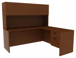 L Shape Desk - Amber