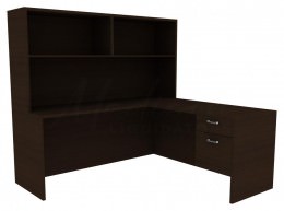 L Shaped Home Office Desk - Amber