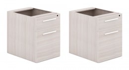 Set of 2 Drawer Hanging Pedestals for Corp Design Desks