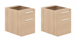 Set of 2 Drawer Hanging Pedestals for Corp Design Desks