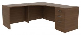 Corner Desk with Drawer - Amber