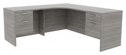 Corner Desk with Drawer - Amber