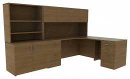 Desk Corner Unit - Amber