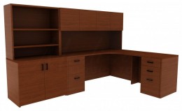 Desk Corner Unit - Amber