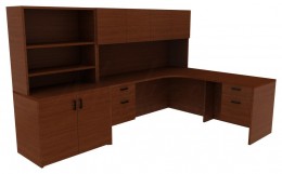 Desk Corner Unit - Amber