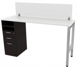 Standing Height Desk with Acrylic Panel - Elements