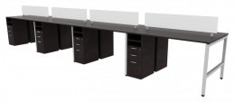 8 Person Standing Height Workstation - Elements