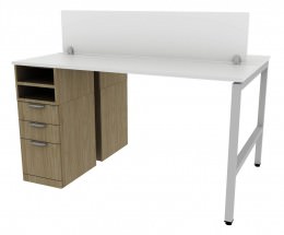 2 Person Standing Height Workstation - Elements