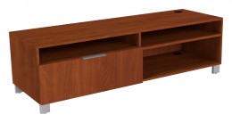 Credenza with Open Storage and File Drawer - Apex