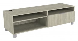 Credenza with Shelves and File Drawer - Apex