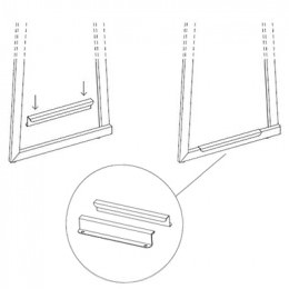 Cortina Bench Ground Brackets - Cortina