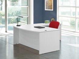 Bow Front L Shaped Desk - Napa