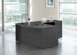 Bow Front L Shaped Desk - Napa