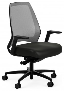 Mesh Back Conference Chair with Arms - 4U