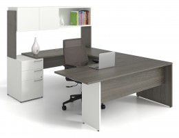 U Shaped Desk with Hutch - Contemporary and Affordable