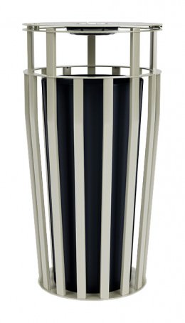 Outdoor Trash Can with Ashtray - Cortina