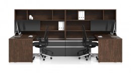 2 Person Desk with Storage - Nex