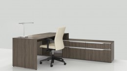 L Shaped Desk with Storage - Nex