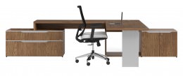 L Shaped Desk with Storage - Nex