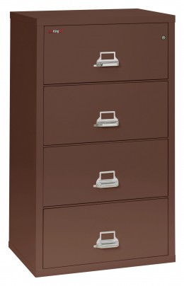 4 Drawer Lateral Fireproof File Cabinet - 32" Wide - Classic