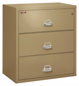 3 Drawer Lateral Fireproof File Cabinet - 38" Wide - Classic