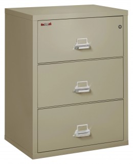 3 Drawer Lateral Fireproof File Cabinet - 32" Wide - Classic